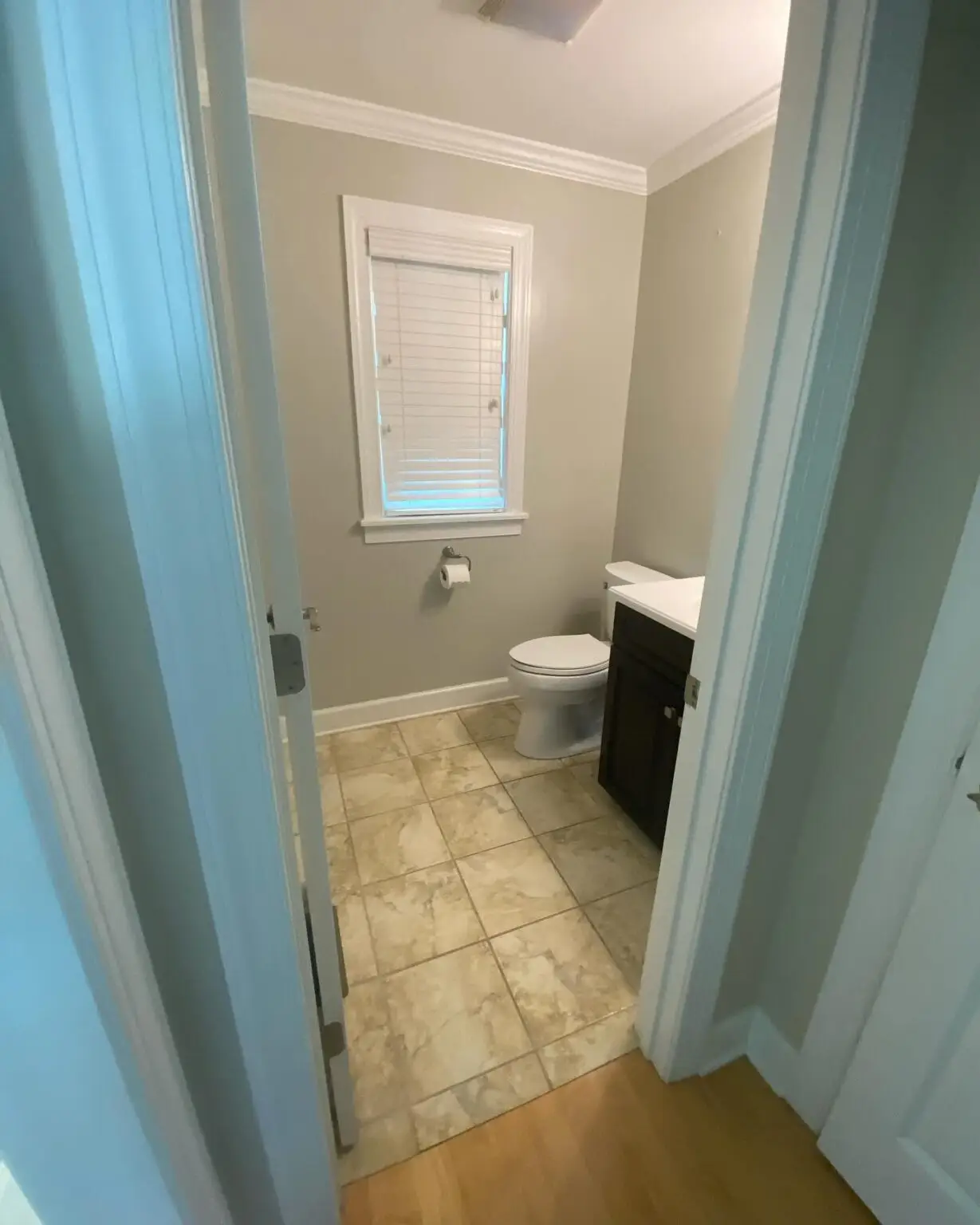 Bathroom organized and sanitized by experts