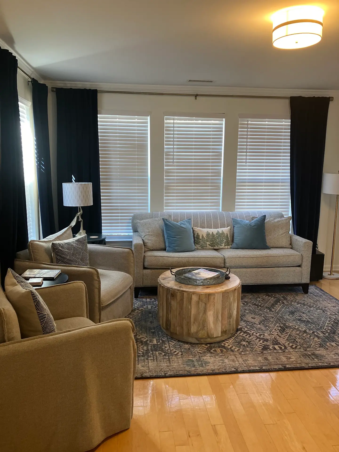 Living room after a professional cleaning done by Maid to Shine