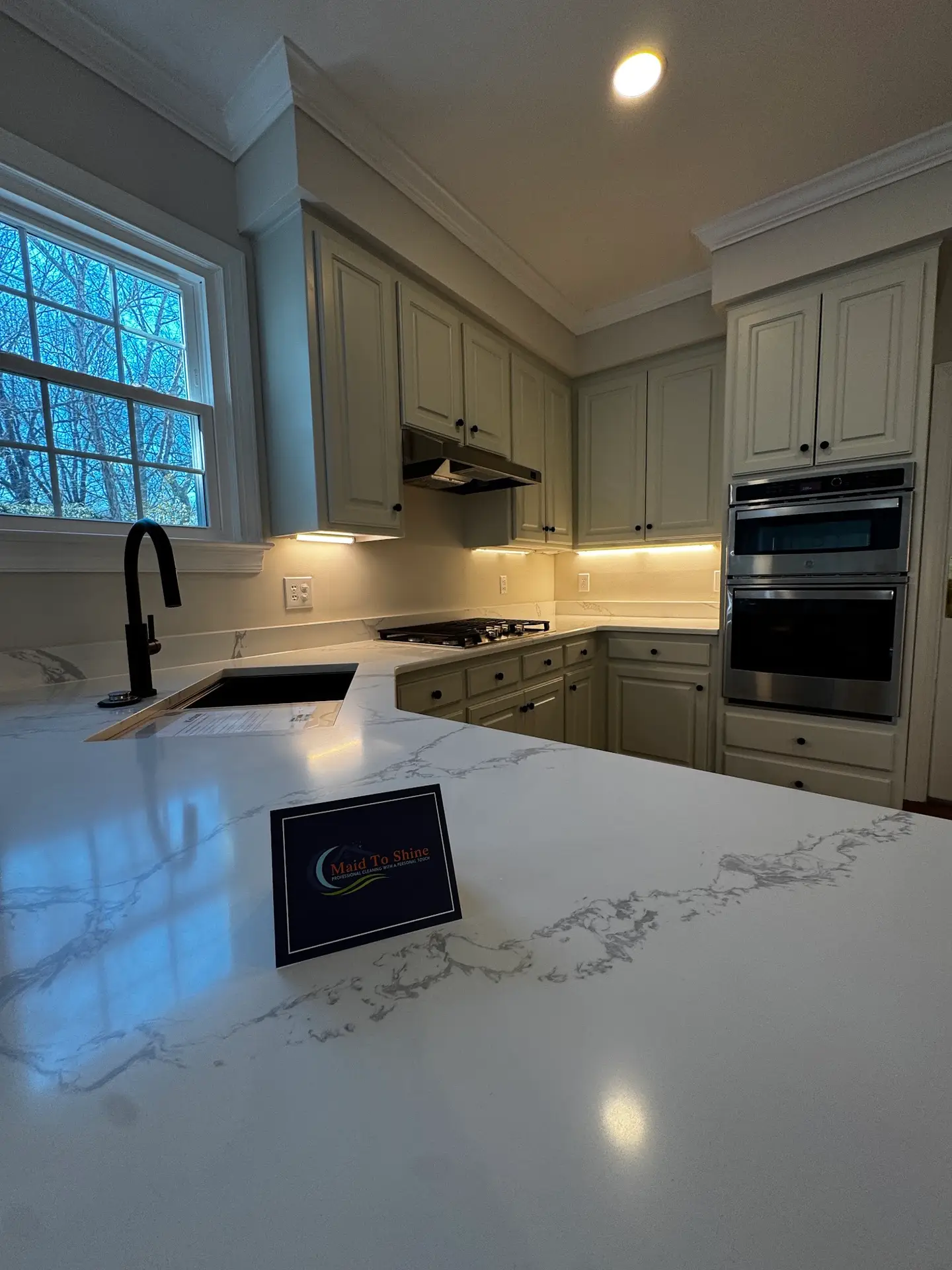 Kitchen cleaned by experts of Maid to Shine