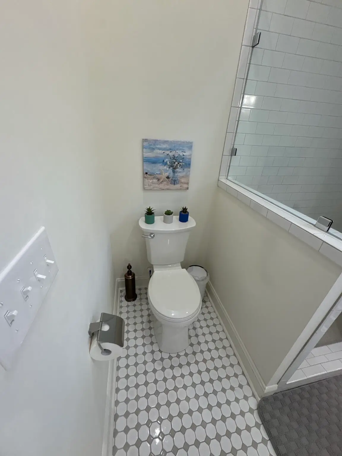 Bathroom, sanitized and cleaned