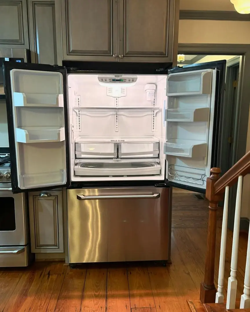 Refrigerator after a professional cleaning by Maid to Shine